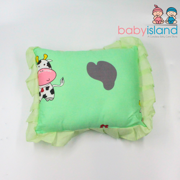 Green baby soft pillow