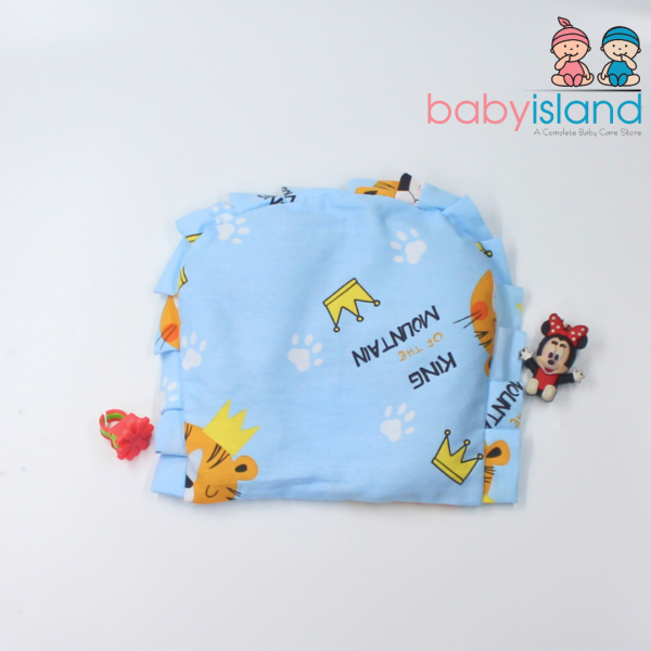 Blue printed Rai pillow