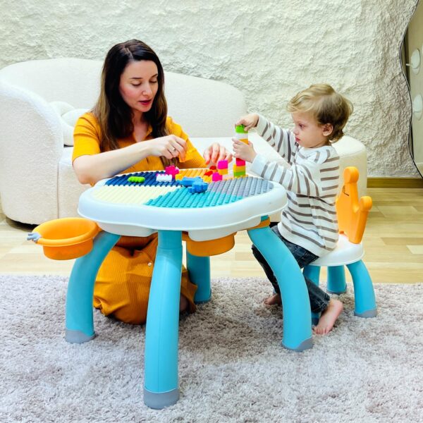 R for Rabbit Little Genius Regal Kids Study Table Set with Chair, 5 in 1 Multifunctional Desk Set for 3-7 Years Kids, Upto 45kgs Weight Capacity