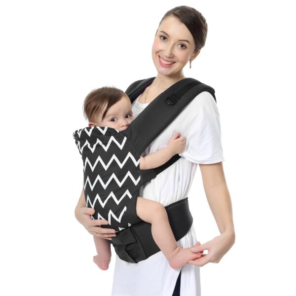 R for Rabbit Hug Me Ergo Baby Carrier for New Born | 2 in 1 Handsfree Front and Back Carry Position, Comfortable and Adjustable Strap Ergonomic Kangaroo Bag for 4 to 24 Months Kids Up to 15 Kg