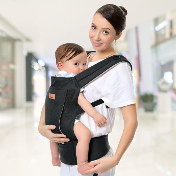 R for Rabbit Comfy Hug Ergo Baby Carrier for New Born | 2 in 1 Handsfree Front & Back Carry Position, Comfortable and Adjustable Strap Ergonomic Kangaroo Bag for 4 to 24 Month Kids Up to 15 Kg