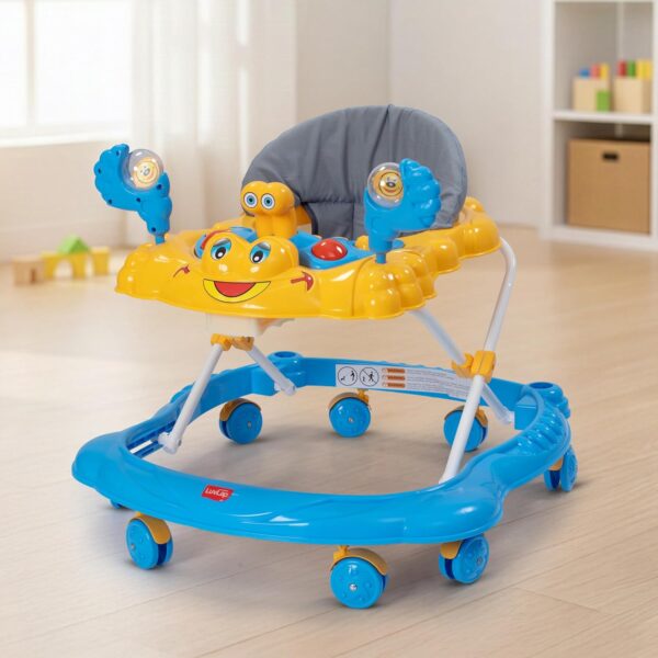 LuvLap Starshine Baby Walker 9+ Months | 3 Level Height Adjustment Walker/Advanced Baby Activity Walker