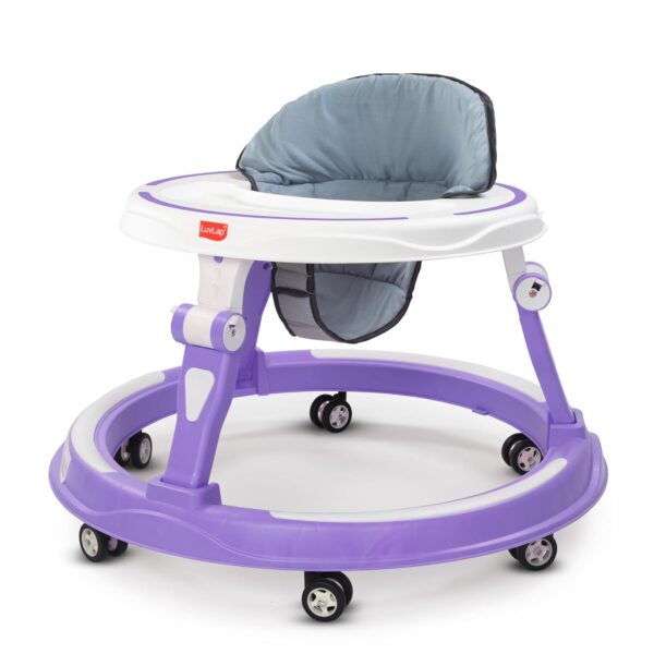 LuvLap Elegant 360° Baby Walkers for 6-18 Months | 3 Level Height Adjustment Walker/Advanced Baby Activity Walker for Kids, Walker for Boys & Girls, Yellow