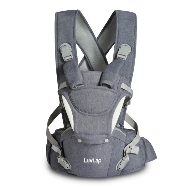 LuvLap Comfy Plus Newborn Baby Carrier with Hip Seat, Ergonomically Designed (6-24 Months), 6 Baby Carrying Modes, Carrying Capacity 15Kg,