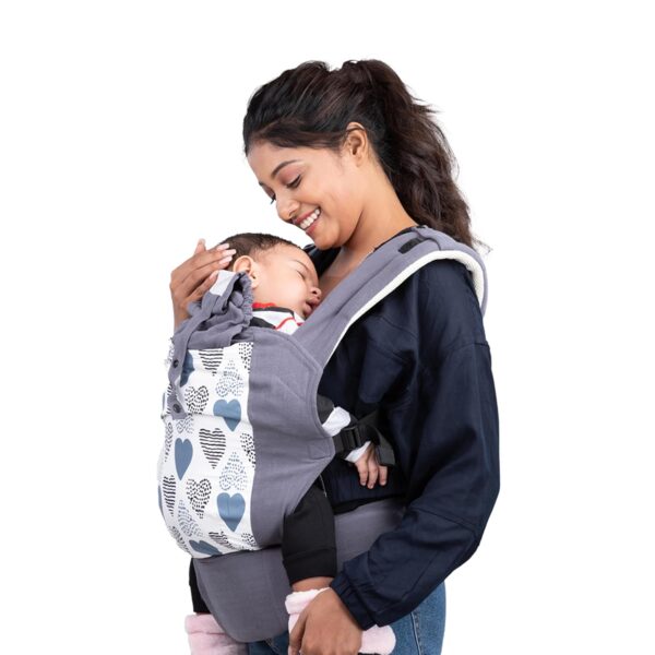 LuvLap Adore Baby Carrier with 2 Carry Positions, Carrier for 4 to 24 Months Baby, Breathable Skin Friendly Premium Fabric, Adjustable Newborn to Toddler Carrier, Max Weight Upto 18 Kgs